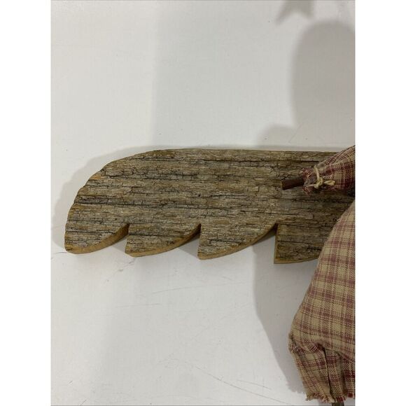 Vtg Dan DiPaolo Angel Decor Wood Metal Folk Art Primitive Rustic Signed Original - Picture 4 of 11